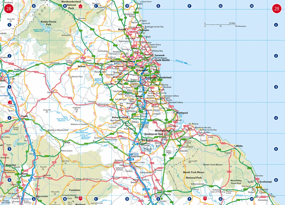 2020 Collins Handy Road Atlas Britain and Ireland