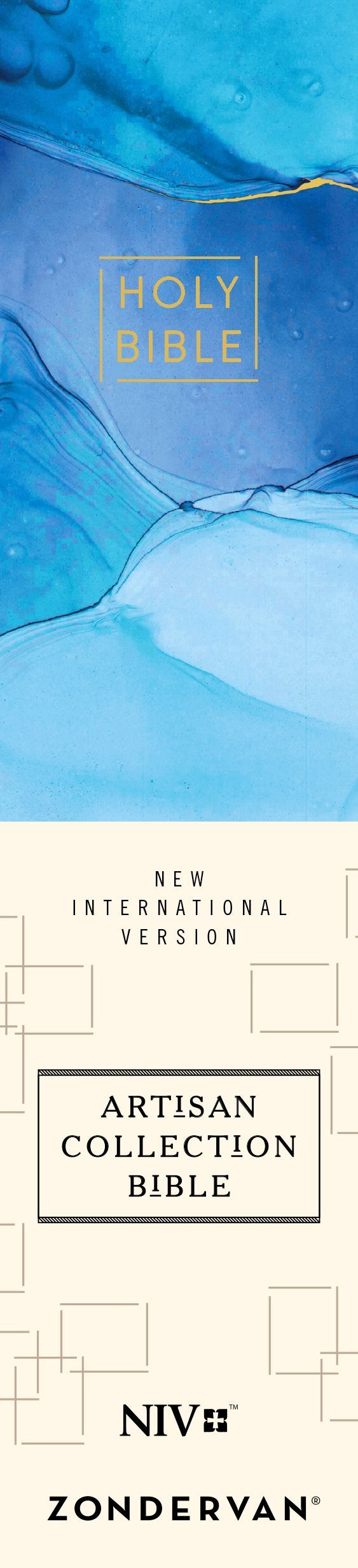 NIV, Artisan Collection Bible, Cloth over Board, Blue, Art Gilded Edges, Red Letter, Comfort Print