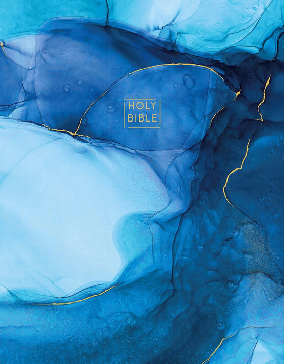 NIV, Artisan Collection Bible, Cloth over Board, Blue, Art Gilded Edges, Red Letter, Comfort Print