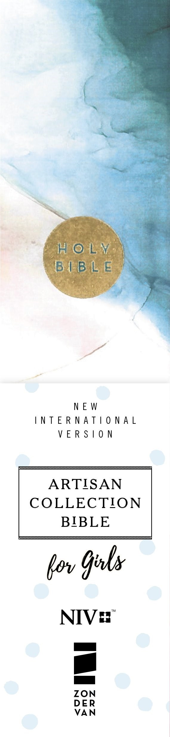 NIV, Artisan Collection Bible for Girls, Cloth over Board, Multi-color, Art Gilded Edges, Red Letter, Comfort Print