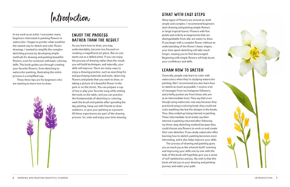 Drawing and Painting Beautiful Flowers