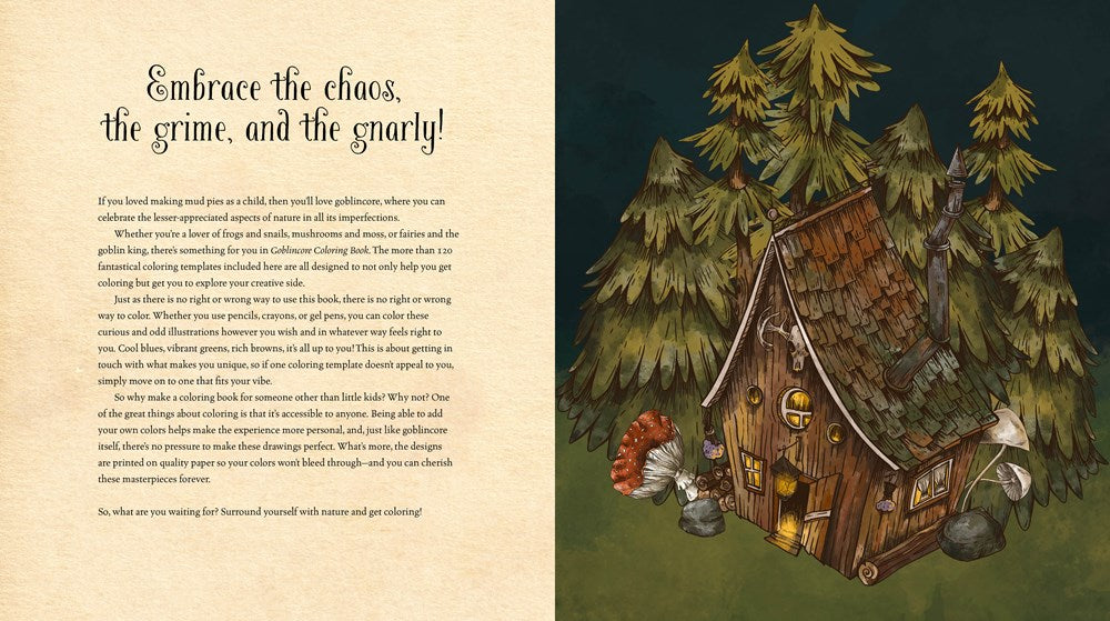Goblincore Coloring Book