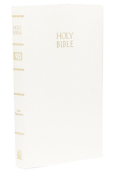 KJV, Vest Pocket New Testament, Leathersoft, White, Red Letter
