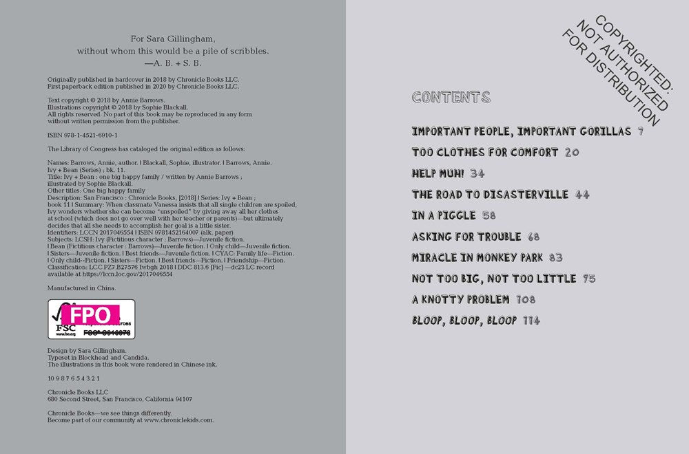 Ivy and Bean One Big Happy Family (Book 11)