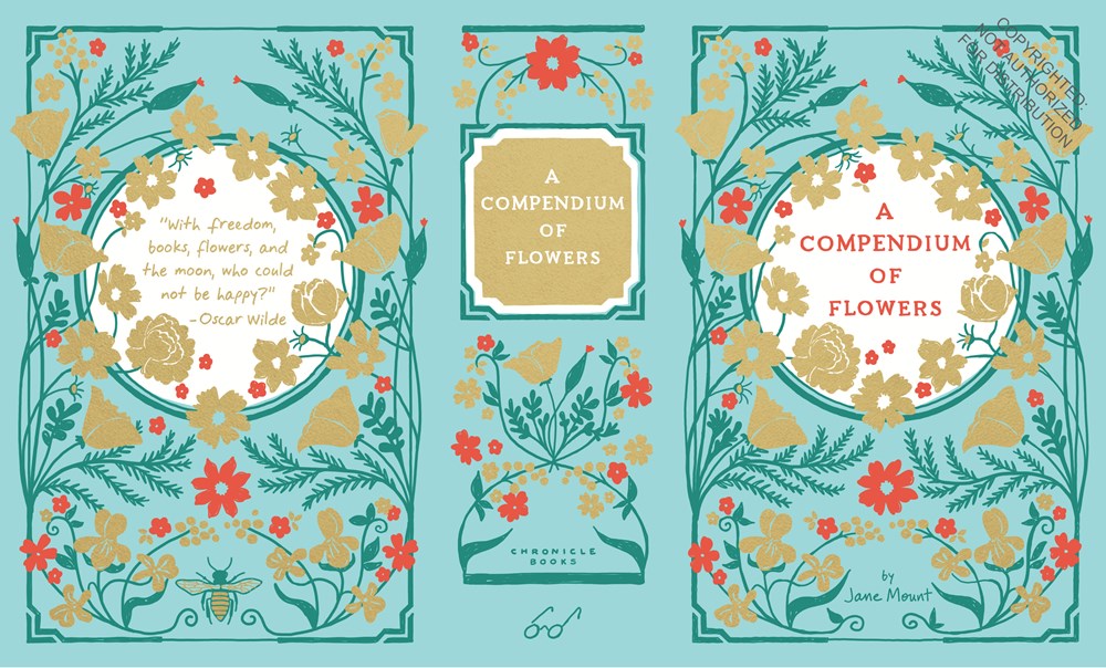 Bibliophile Ceramic Vase: A Compendium of Flowers