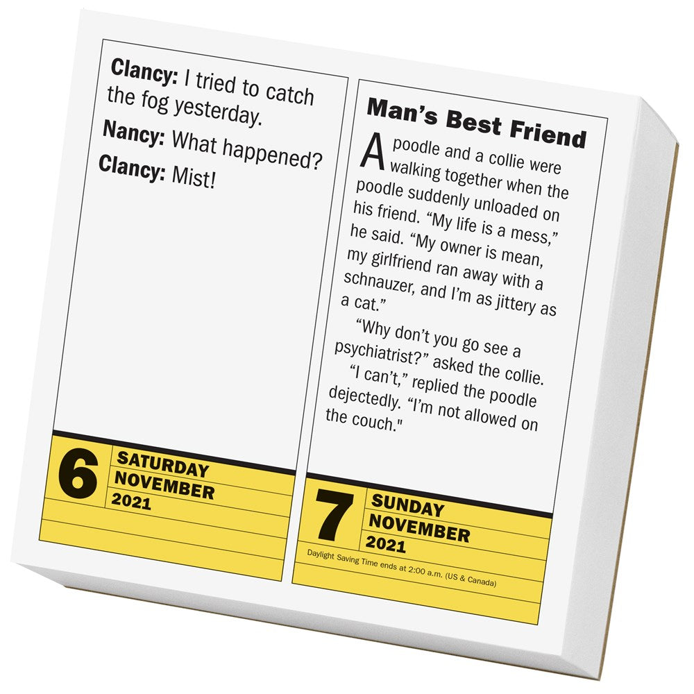 290 Bad Jokes & 75 Punderful Puns Page-A-Day Calendar 2021