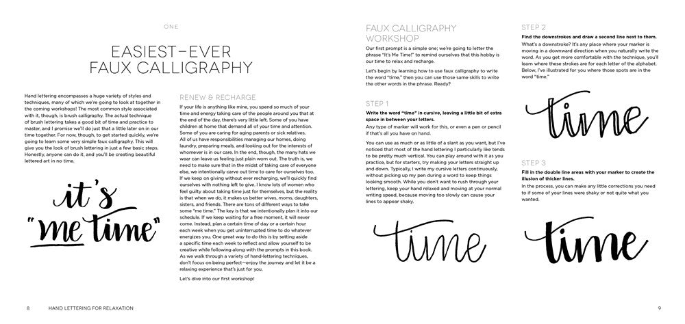 Hand Lettering for Relaxation