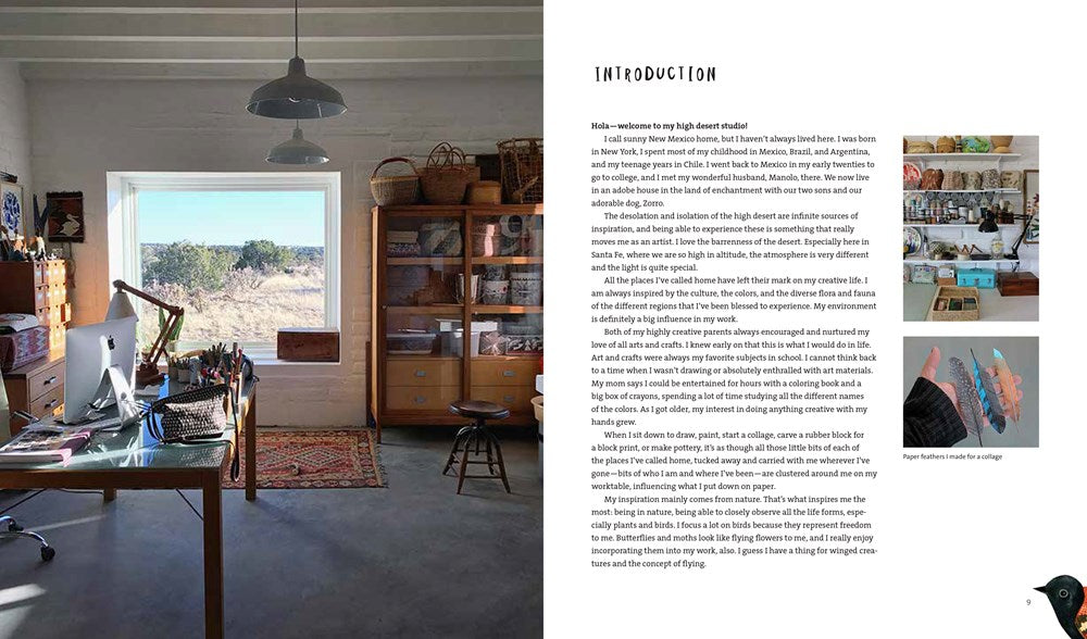 Geninne's Art: Birds in Watercolor, Collage, and Ink