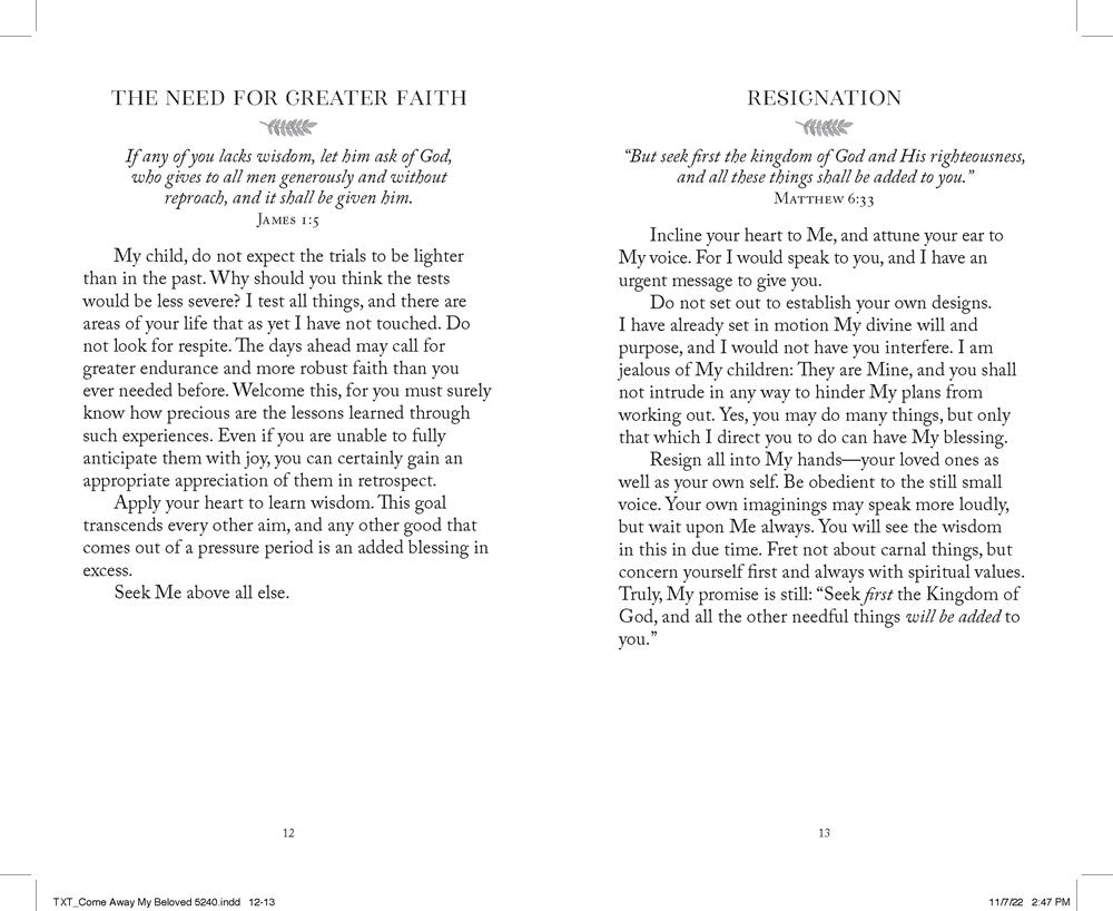 Come Away My Beloved Updated