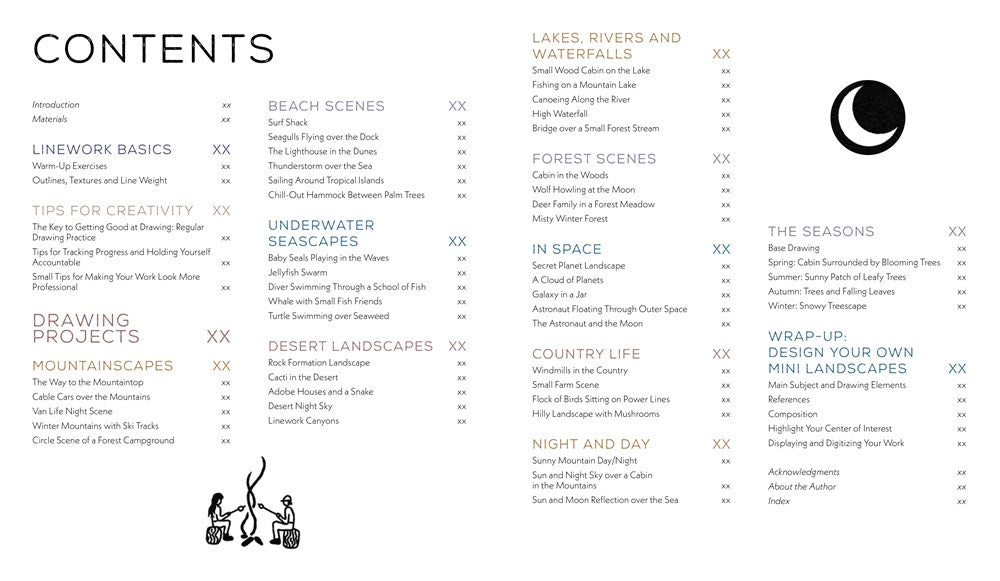 15-Minute Ink Landscapes