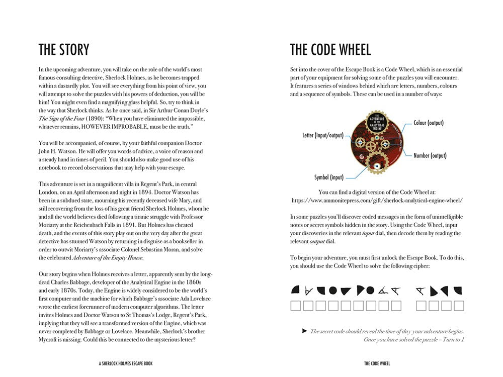 Sherlock Holmes Escape Book: Adventure of the Analytical Engine