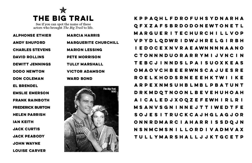 The John Wayne Word Search Book - The Westerns Large Print Edition