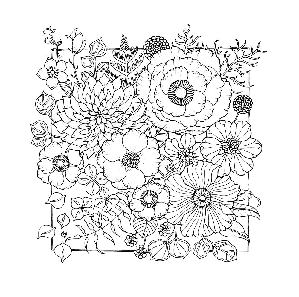 World of Flowers: A Coloring Book and Floral Adventure