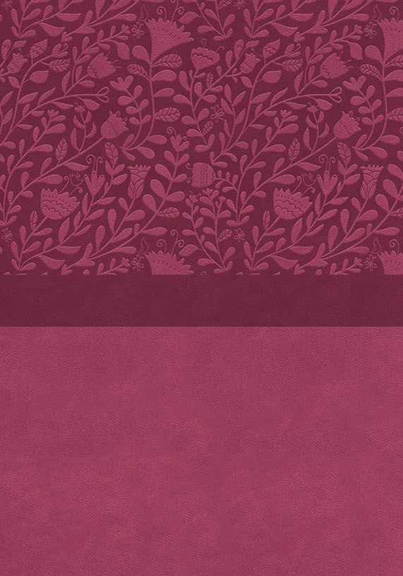 NIV, Super Giant Print Reference Bible, Leathersoft, Pink, Red Letter, Comfort Print