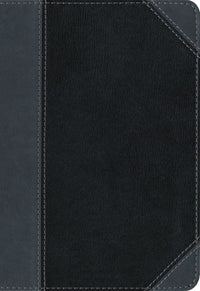 NIV, Thinline Bible, Compact, Leathersoft, Black/Gray, Red Letter, Comfort Print