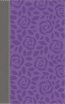 NIV, Thinline Bible, Giant Print, Leathersoft, Gray/Purple, Red Letter, Comfort Print