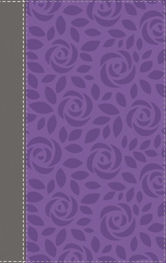 NIV, Thinline Bible, Giant Print, Leathersoft, Gray/Purple, Red Letter, Comfort Print