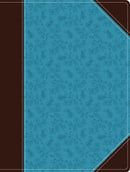 NIV, Journal the Word Bible (Perfect for Note-Taking), Leathersoft, Brown/Blue, Red Letter, Comfort Print