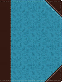 NIV, Journal the Word Bible (Perfect for Note-Taking), Leathersoft, Brown/Blue, Red Letter, Comfort Print