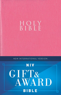 NIV, Gift and Award Bible, Leather-Look, Pink, Red Letter, Comfort Print