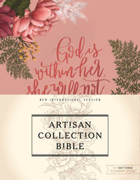 NIV, Artisan Collection Bible, Cloth over Board, Pink Floral, Designed Edges under Gilding, Red Letter, Comfort Print