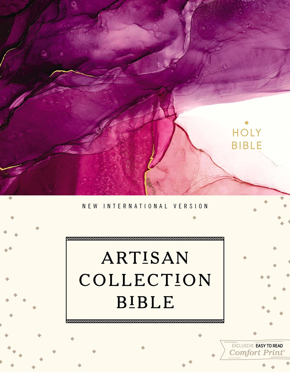 NIV, Artisan Collection Bible, Cloth over Board, Pink, Art Gilded Edges, Red Letter, Comfort Print