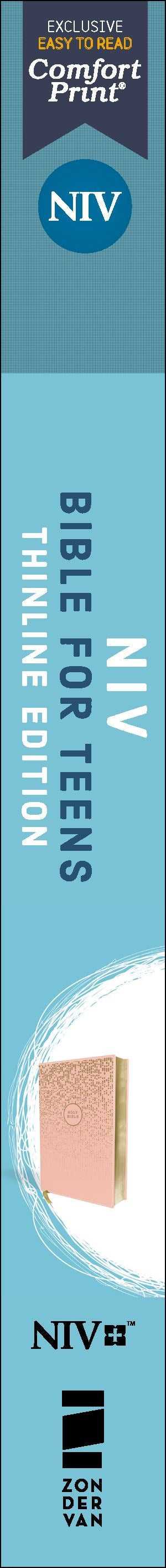 NIV, Bible for Teens, Thinline Edition, Leathersoft, Pink, Red Letter, Comfort Print