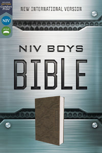NIV, Boys' Bible, Leathersoft, Brown Camo, Comfort Print