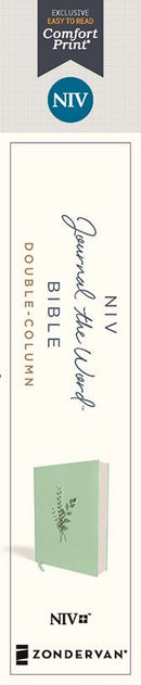 NIV, Journal the Word Bible (Perfect for Note-Taking), Double-Column, Cloth over Board, Teal, Red Letter, Comfort Print: Reflect, Take Notes, or Create Art Next to Your Favorite Verses