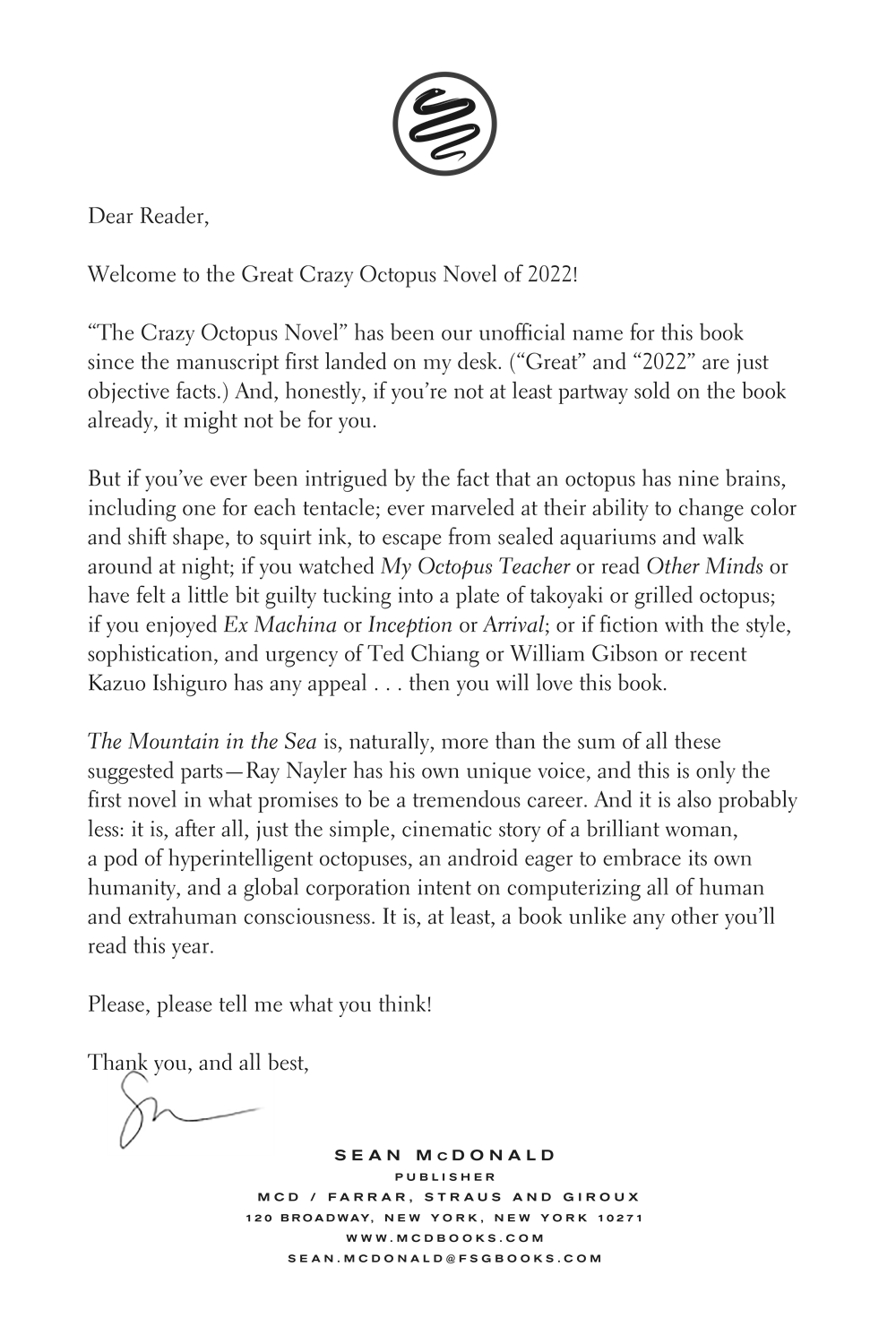 The Mountain in the Sea: A Novel