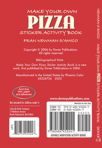 Make Your Own Pizza Sticker Activity Book