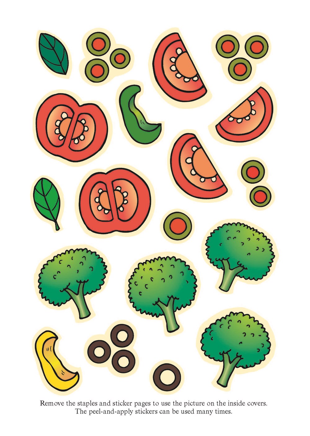 Make Your Own Pizza Sticker Activity Book