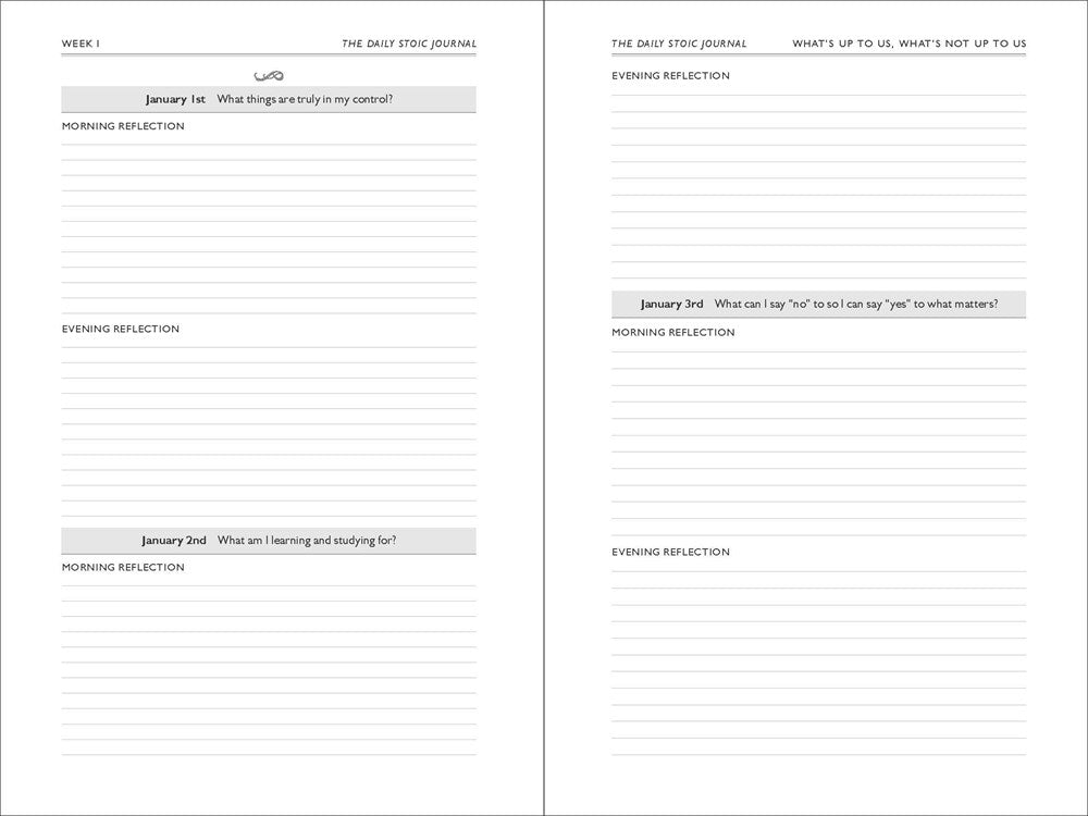 The Daily Stoic Journal: 366 Days of Writing and Reflection on the Art of Living