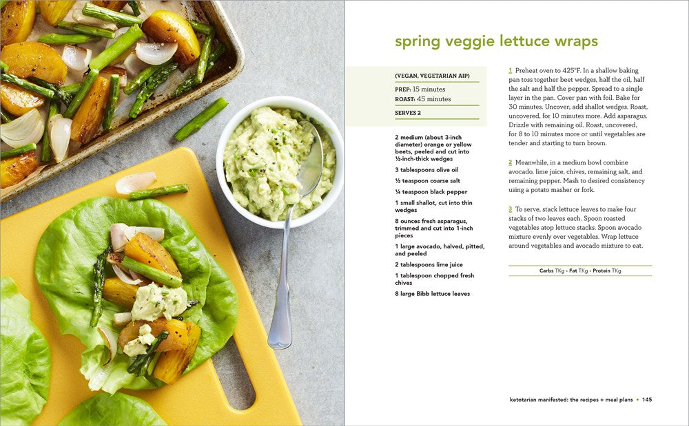 Ketotarian: The (Mostly) Plant-Based Plan to Burn Fat, Boost Your Energy, Crush Your Cravings, and Calm Inflammation: A Cookbook