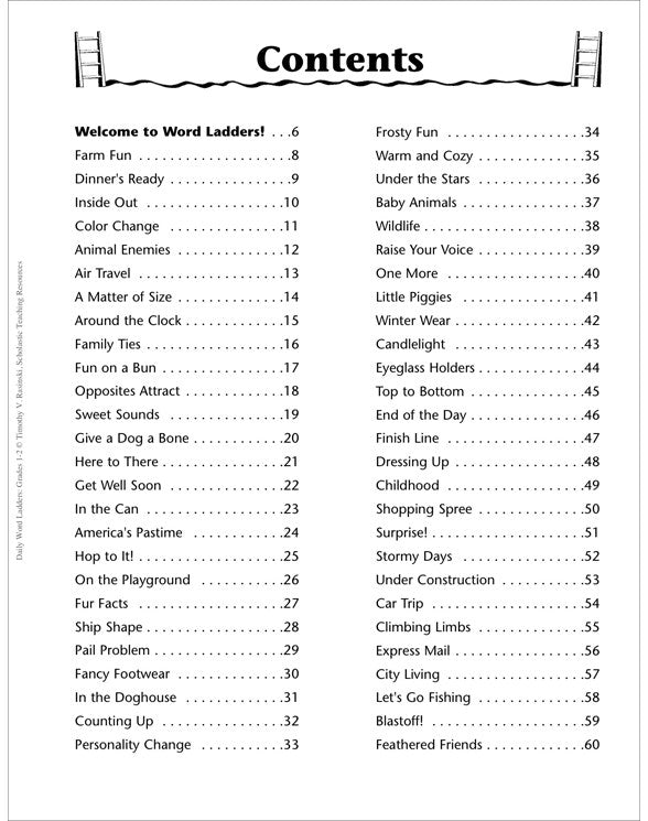 Daily Word Ladders: Grades 1-2