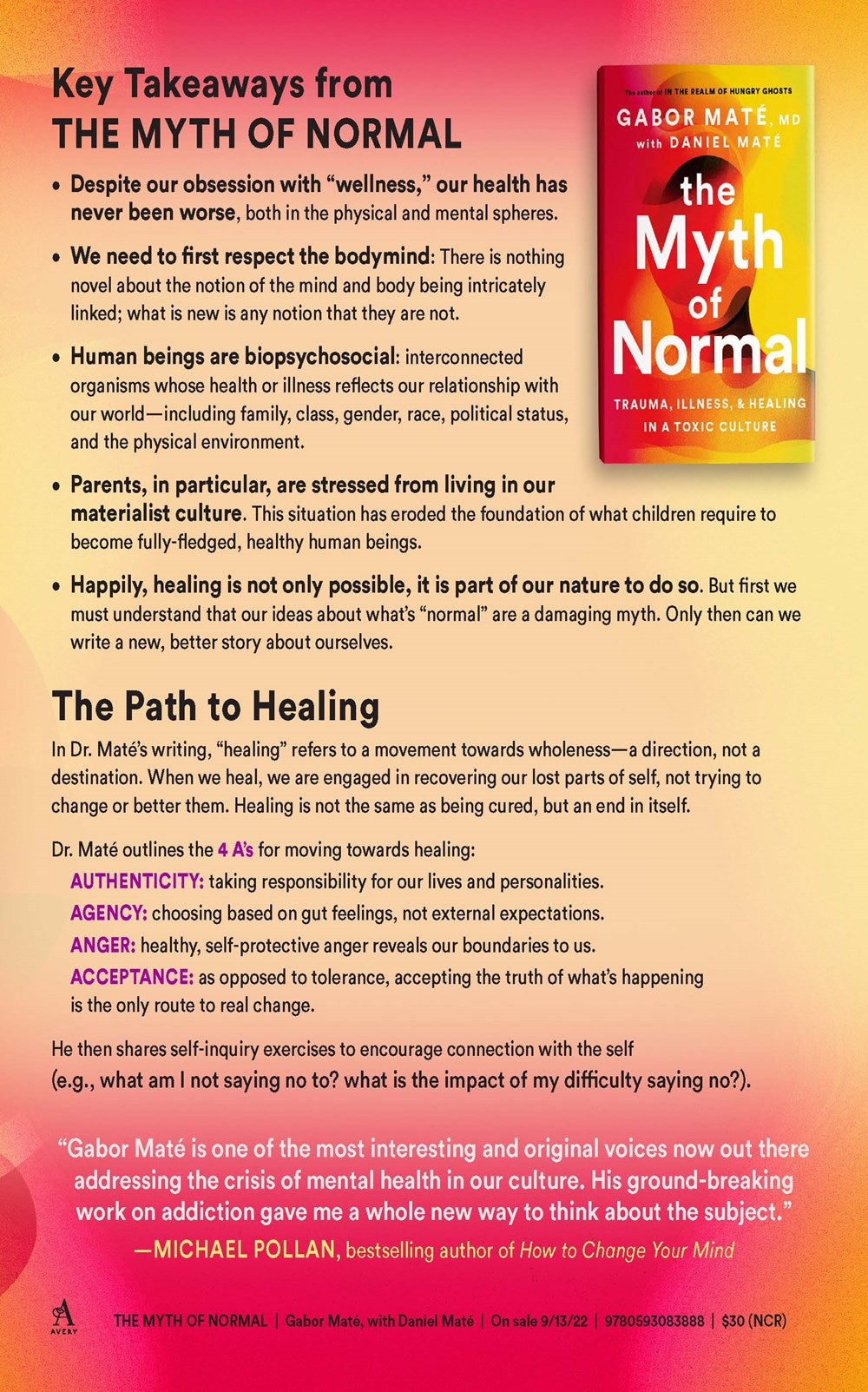 The Myth of Normal: Trauma, Illness, and Healing in a Toxic Culture