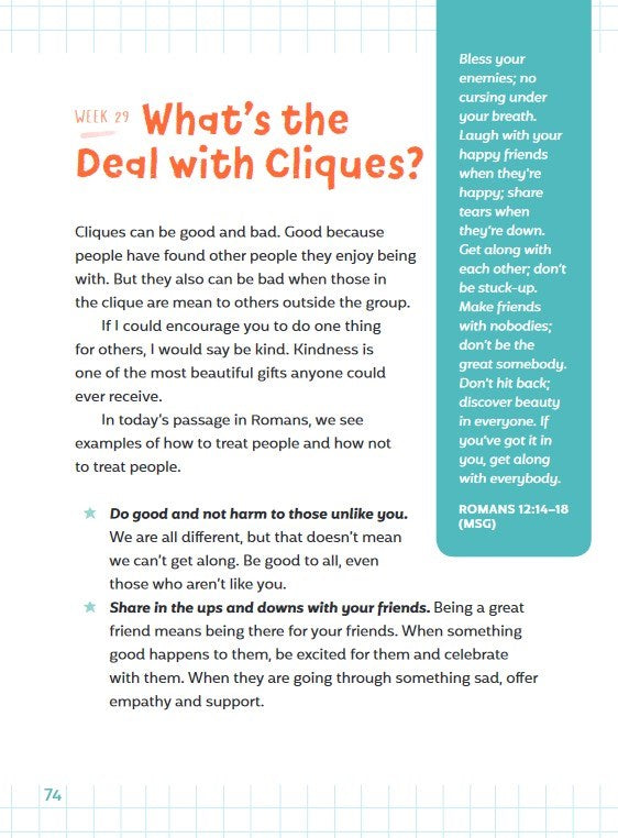 Preteen Devotional for Girls: 52 Weeks of Encouraging Devotions and Scripture for Tweens