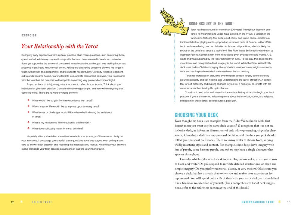 Guided Tarot: A Beginner's Guide to Card Meanings, Spreads, and Intuitive Exercises for Seamless Readings