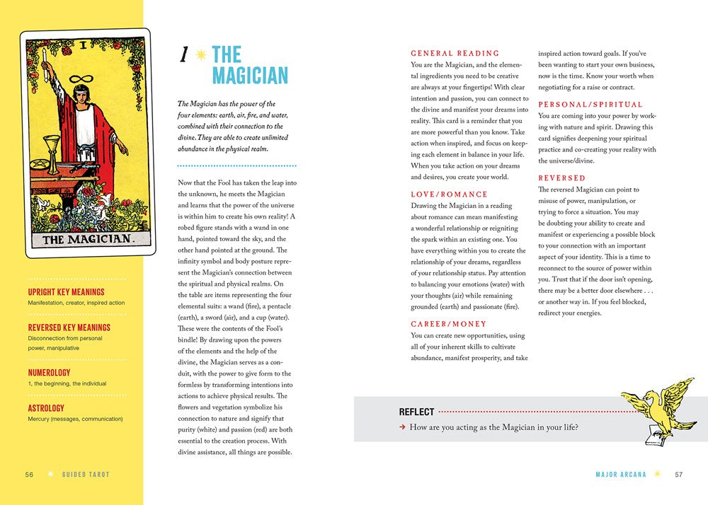 Guided Tarot: A Beginner's Guide to Card Meanings, Spreads, and Intuitive Exercises for Seamless Readings