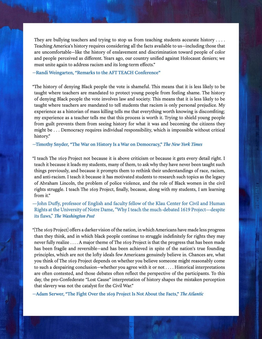 The 1619 Project: A New Origin Story