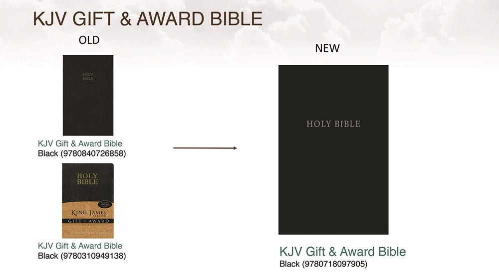 KJV, Gift and Award Bible, Leather-Look, Black, Red Letter, Comfort Print: Holy Bible, King James Version