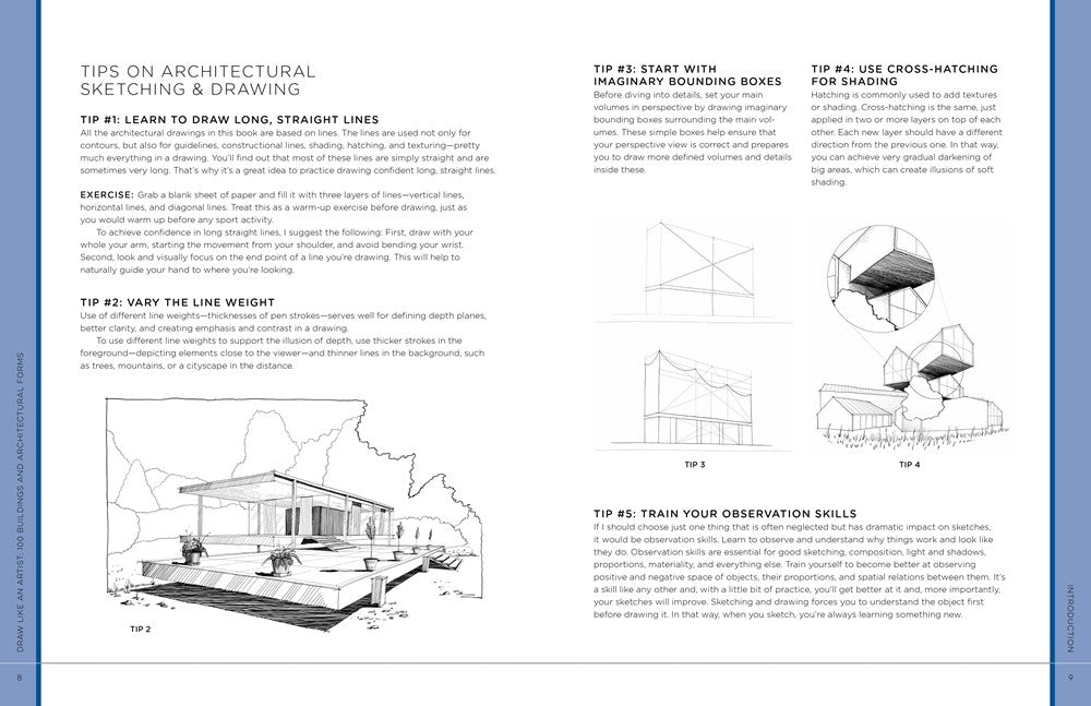 Draw Like an Artist: 100 Buildings and Architectural Forms