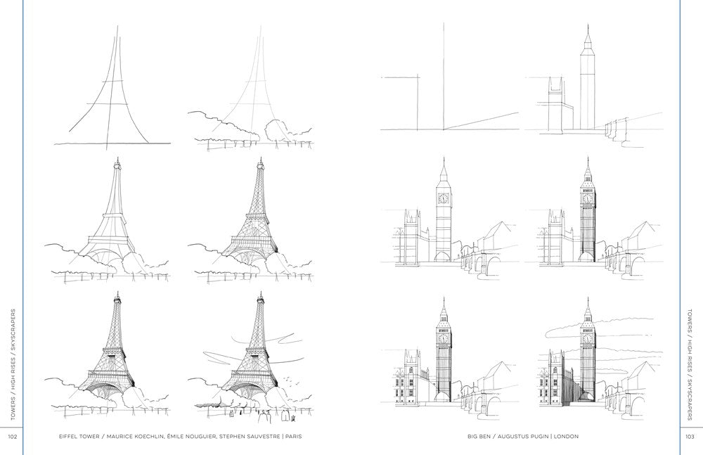 Draw Like an Artist: 100 Buildings and Architectural Forms