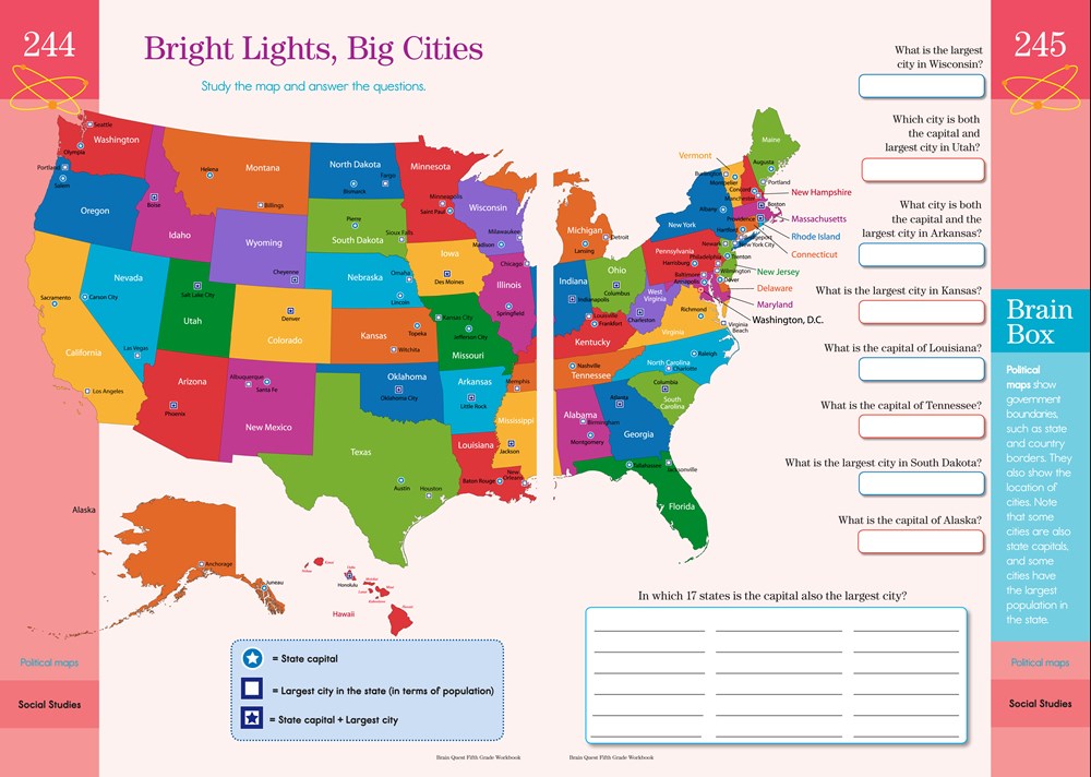 Brain Quest Workbook: 5th Grade