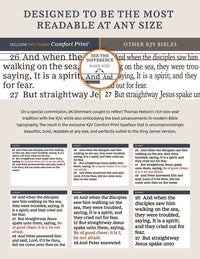 The KJV Open Bible: Complete Reference System, Black Leathersoft, Red Letter, Comfort Print (Thumb Indexed): King James Version
