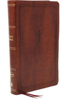 NKJV, End-of-Verse Reference Bible, Personal Size Large Print, Leathersoft, Brown, Red Letter, Comfort Print: Holy Bible, New King James Version (Large type / large print)