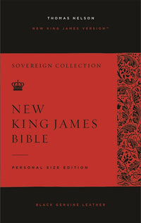 NKJV, Personal Size Reference Bible, Sovereign Collection, Leathersoft, Black, Red Letter, Comfort Print: Holy Bible, New King James Version
