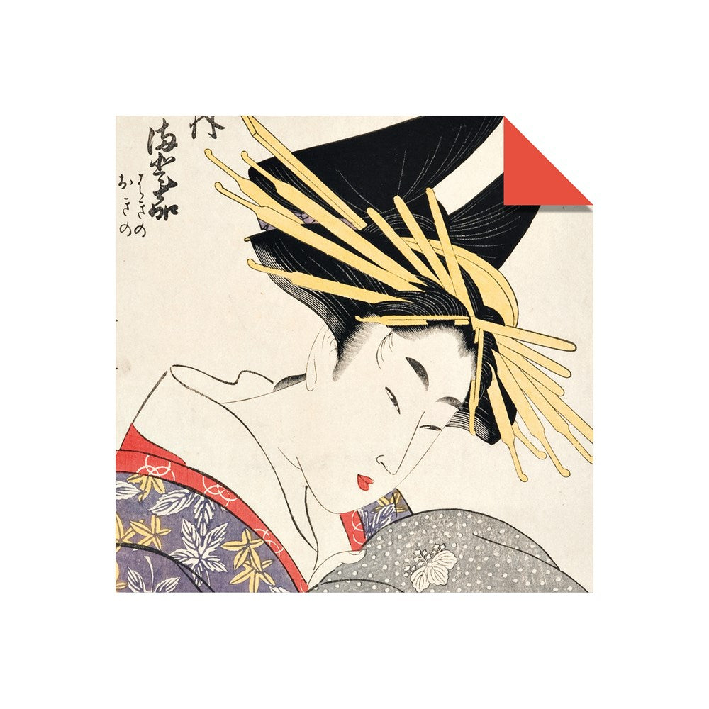 Origami Paper Geisha Prints 48 Sheets 6 3/4" (17 cm)