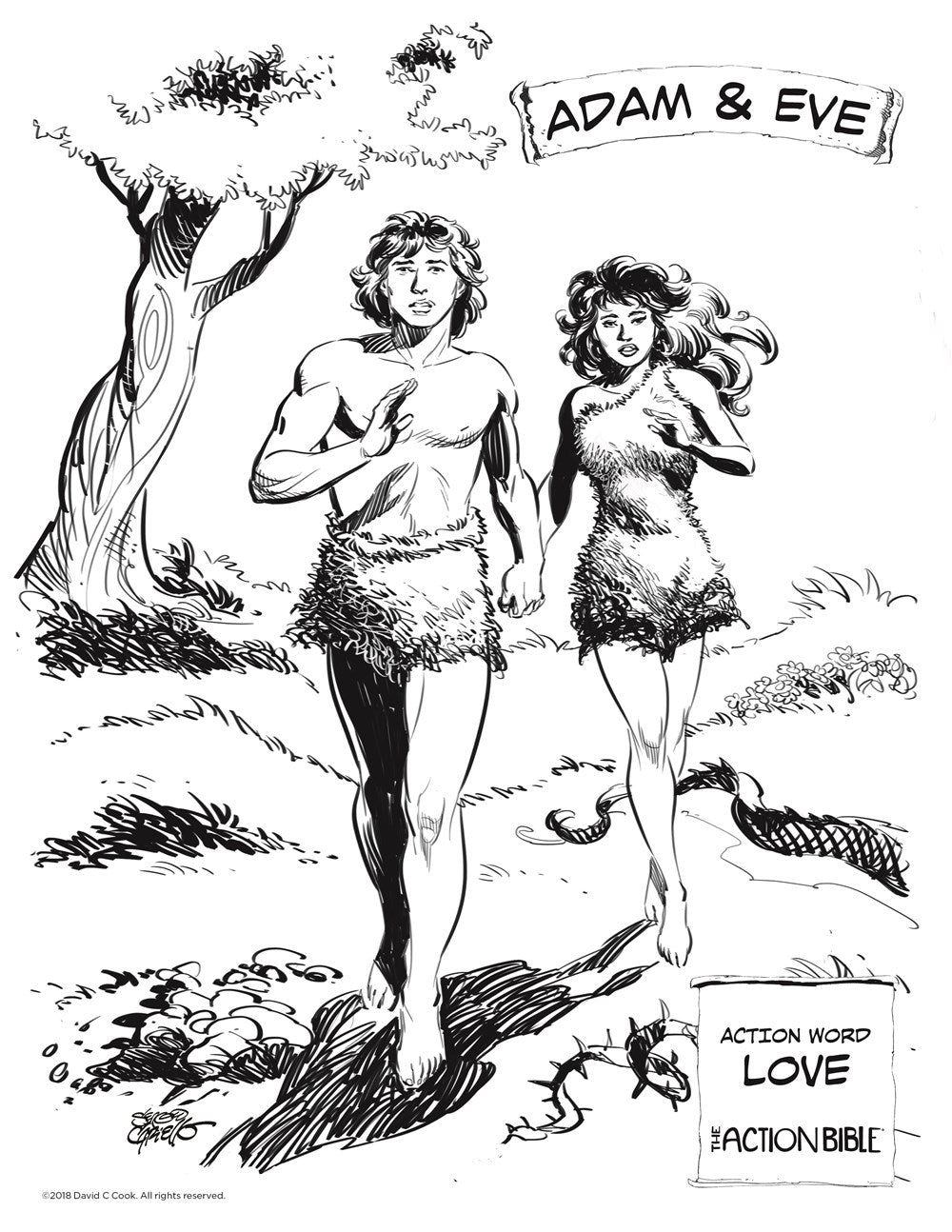 The Action Bible Coloring Book