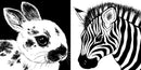 Baby Animals Black and White